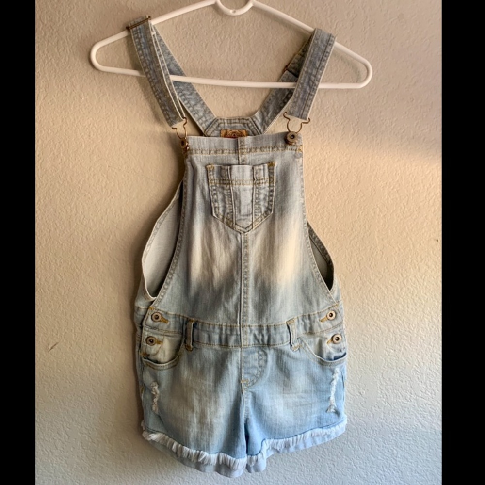 Light jean color overalls